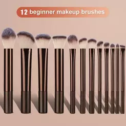 ANA 1108 KIT 12 Pçs Set Conjunto De Pincéis De Maquiagem Profissional