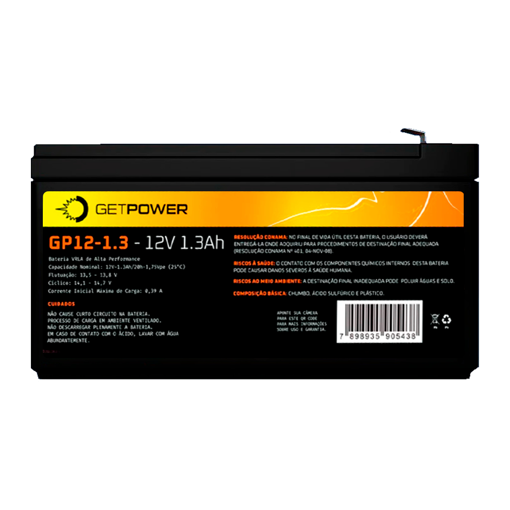 Bateria 12v 1.3ah - Cartão De Ponto/ Equipamento Hospitalar