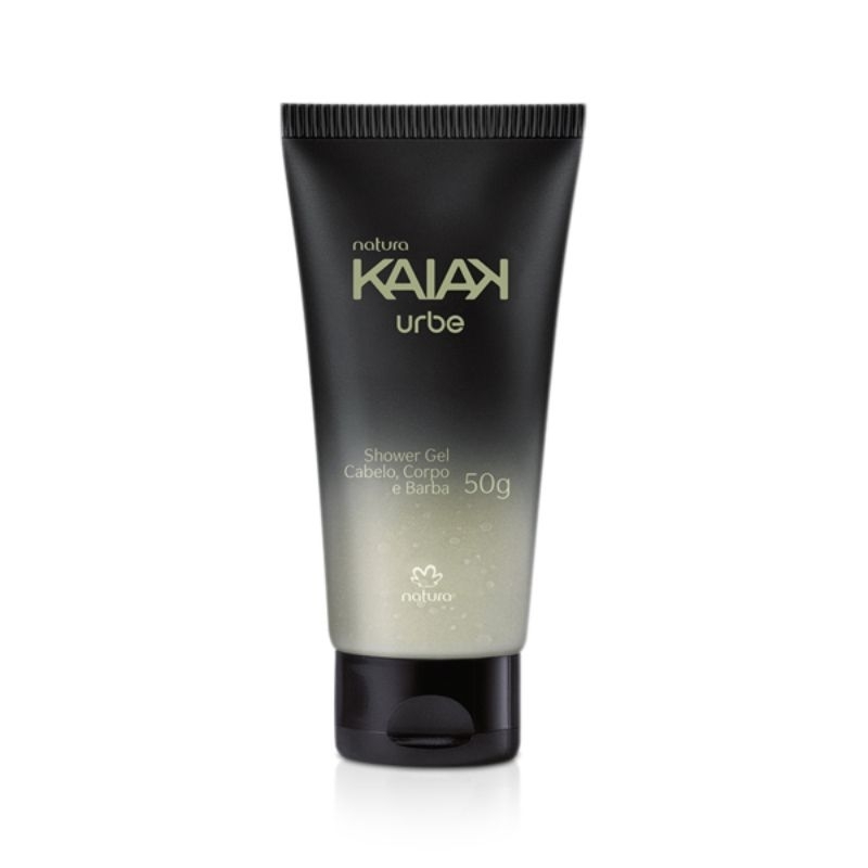 Natura Kaiak Urbe Masculino Gel de Banho 50g e shower Gel cabelo corpo e Barba 3 em 1