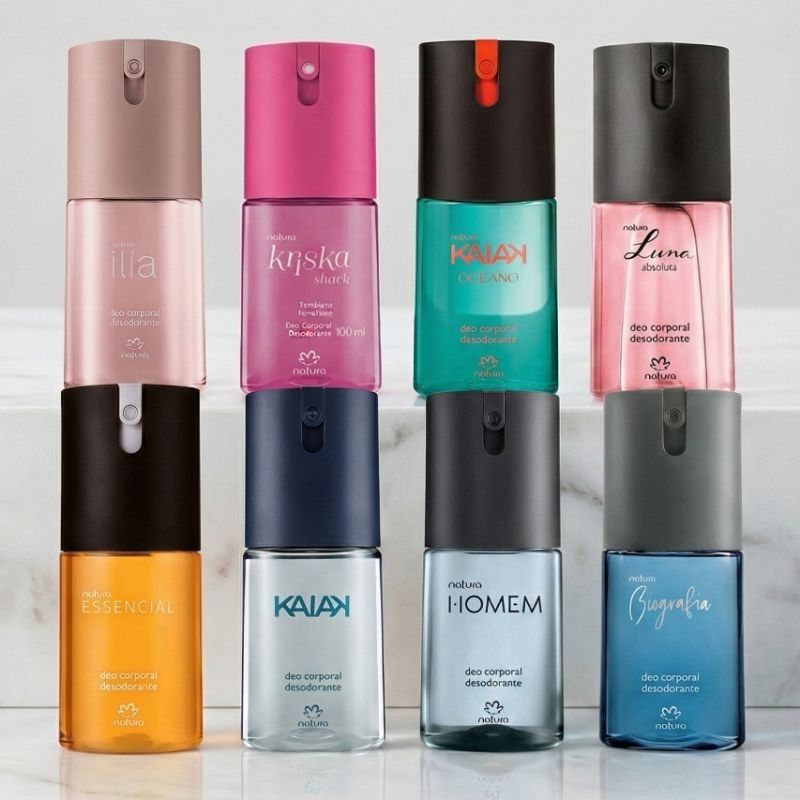 Deo Corporal Natura Masculino ou Feminino Desodorante Regular ou Refil 100ml em Oferta na Shopee