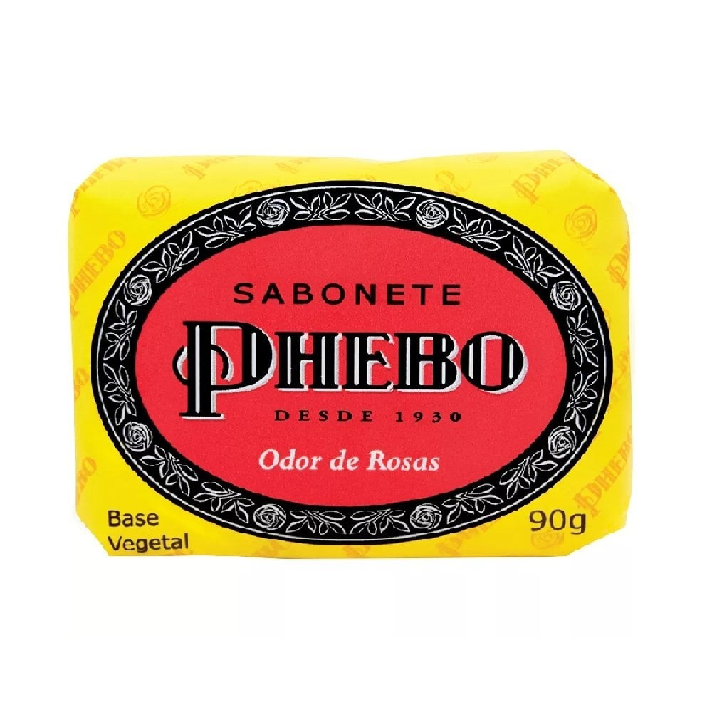 Sabonete Phebo Odor de Rosas 90g Original Barra Perfumada