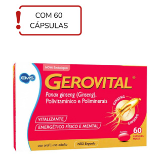 Gerovital 60 Cápsulas Original Anti-Idade, Energia e Bem-Estar Suplemento Alimentar em Oferta na Shopee
