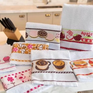 Kit 10 Panos de Prato/Copa Jacquard 100% Algodão 50x70cm | Coleção Kitchen em Oferta na Shopee