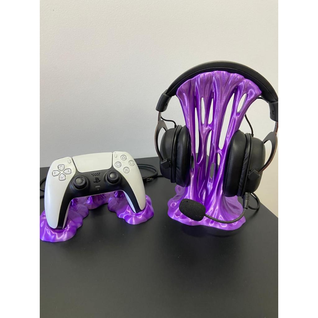 Suporte Gamer para Headset e Controle PS5 Estilo Slime – Decoração Setup em Oferta na Shopee
