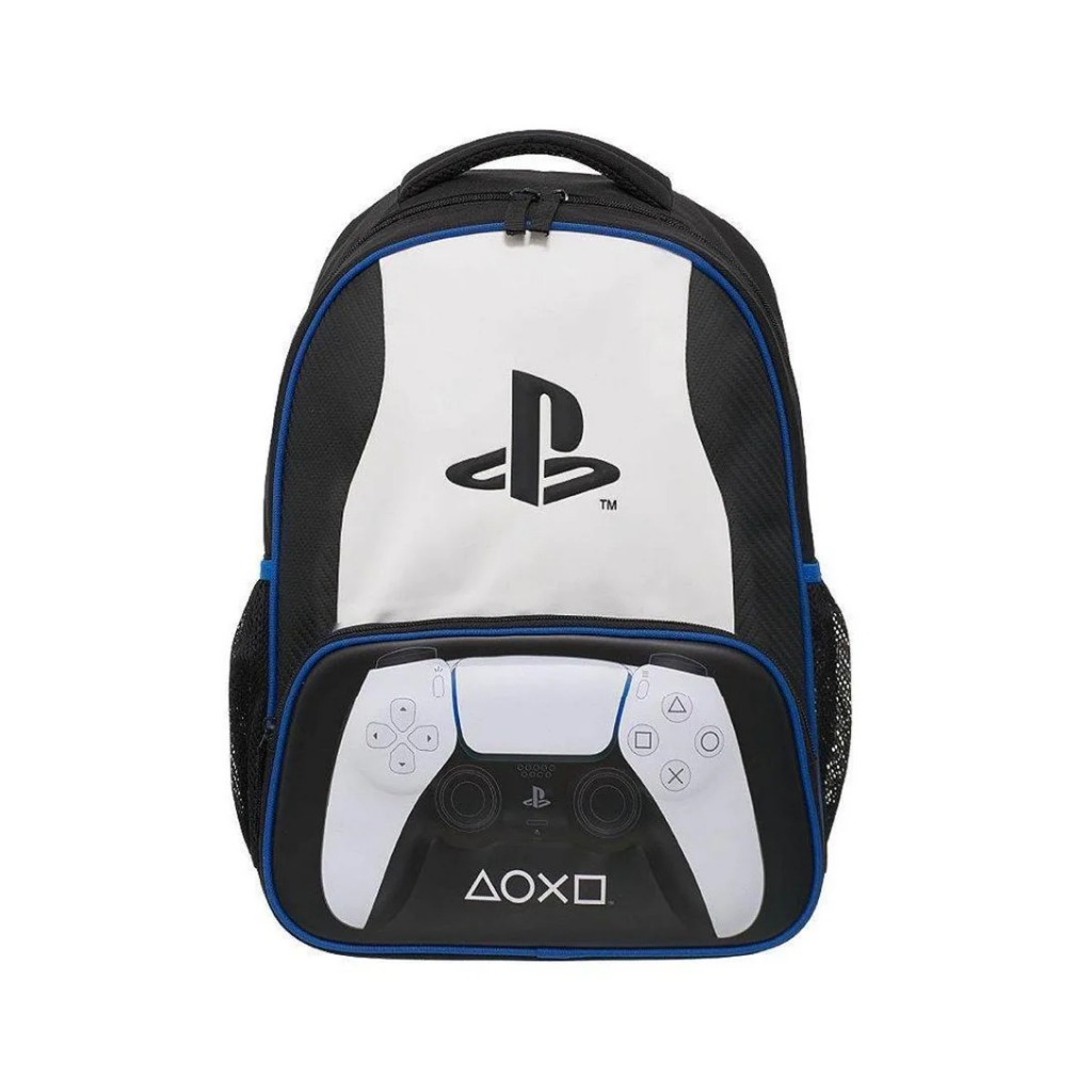 Mochila de Costas Escolar Playstation Pulse Preto e Branco - Pacific