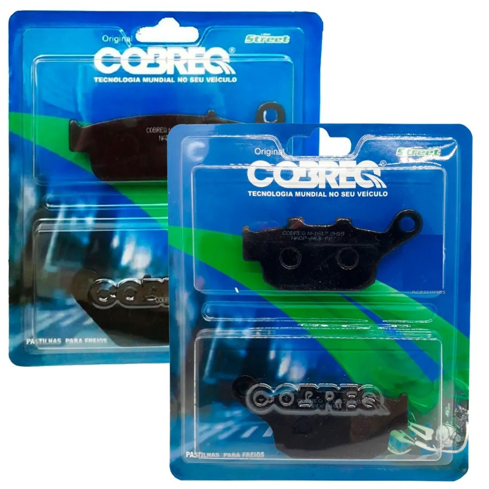 Kit Pastilhas de Freio Cb 500X / Cb 500F / Nc 750X / Cbr 500R Cobreq