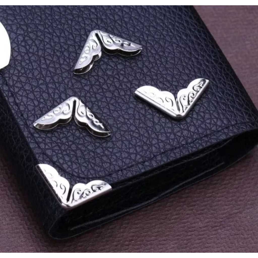 20 Unidades Protetor de Canto de Livro em Metal Cantoneira