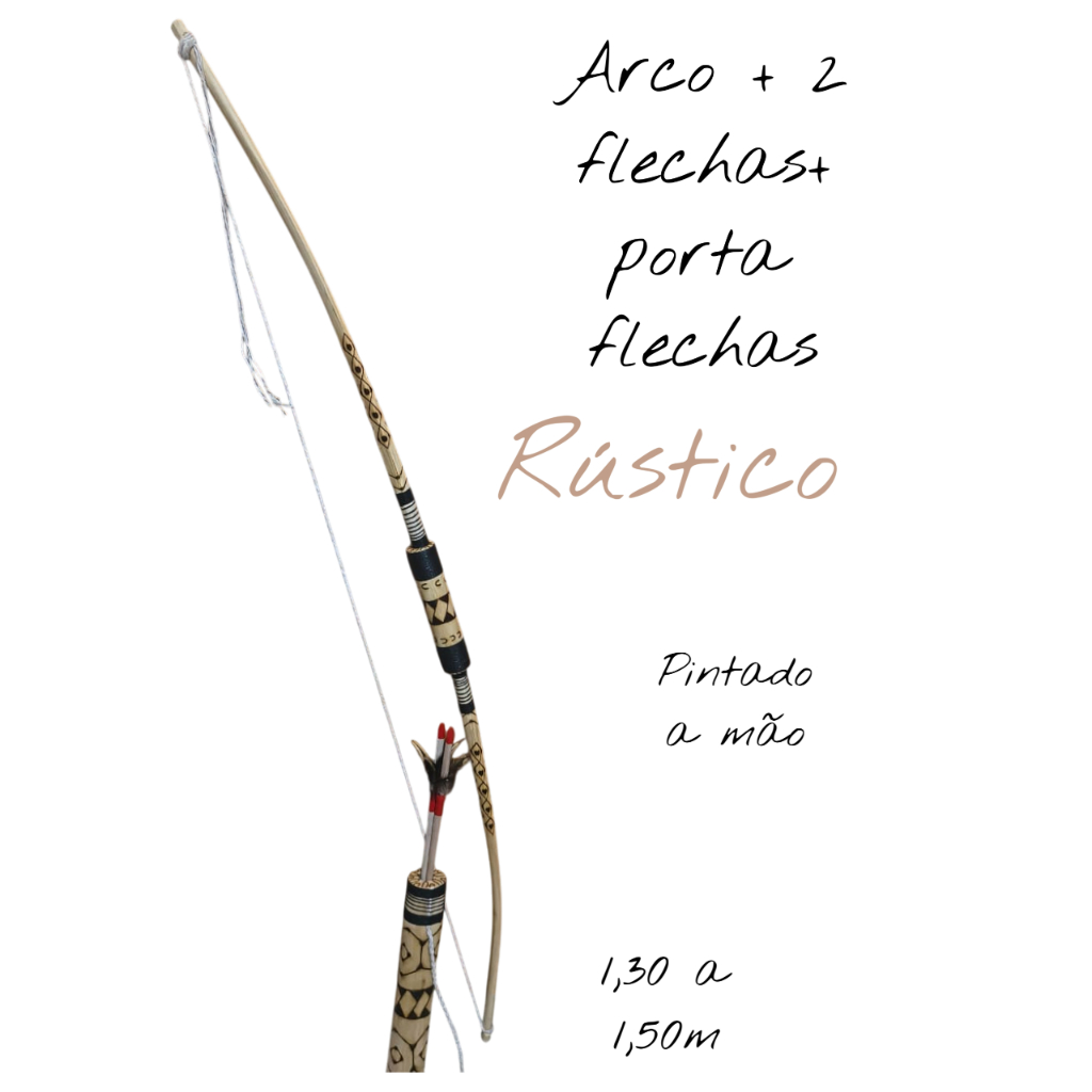 Pulseira, Maraca , Pau de Chuva, Lança, Arco e Flecha Artesanatos Indígena