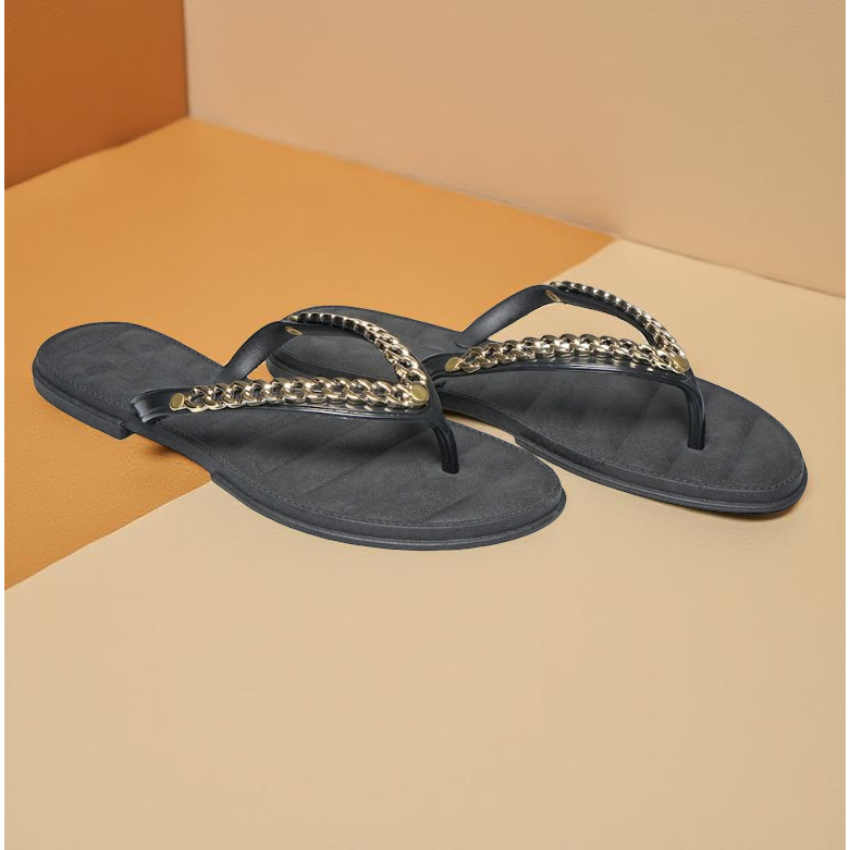 Chinelo Feminino com Tira Dourada – Confortável, Leve e Sofisticado - Micha Concept Store