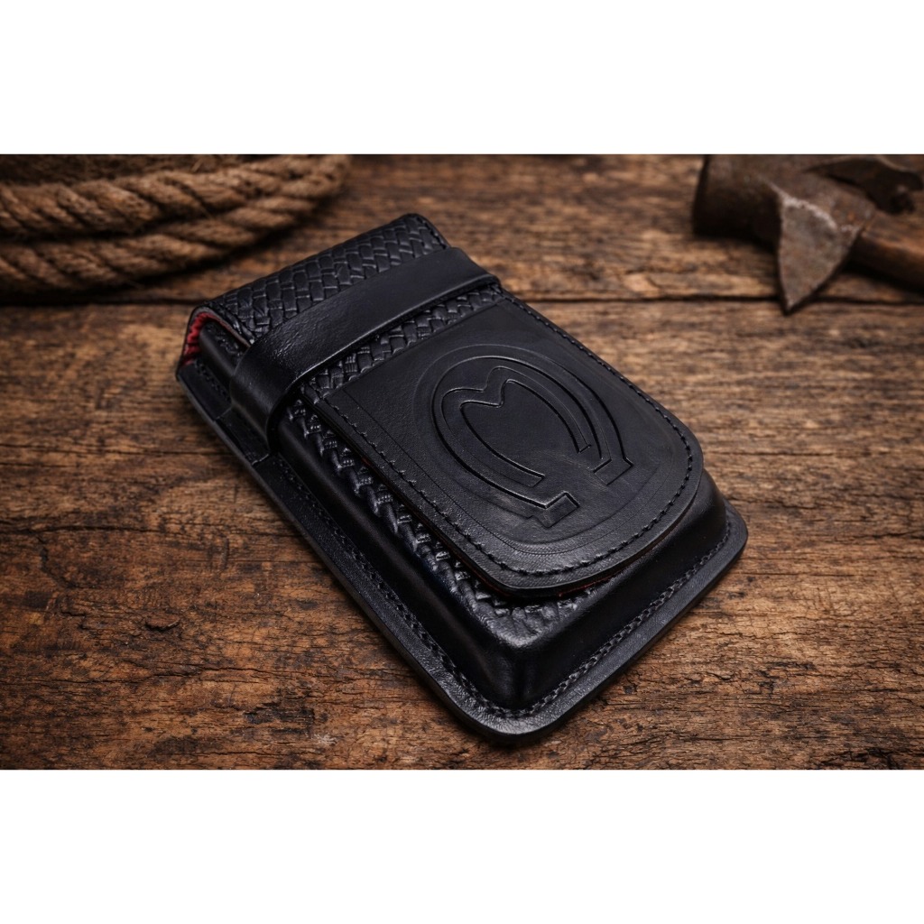 Bainha Porta Celular Em Couro Com Presilha para Cinto