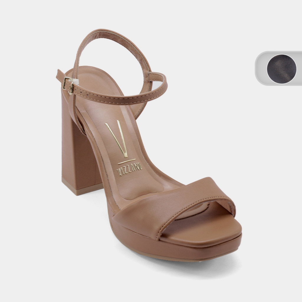 Sandalia Vizzano Meia Pata Salto Alto Feminina 6551100 em Oferta na Shopee