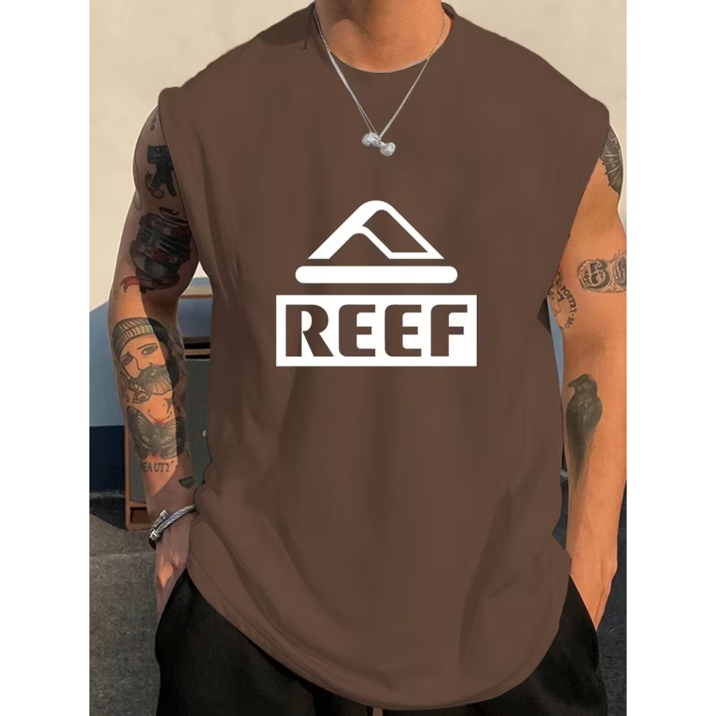 Camiseta Regata Machão Masculina Gola Redonda Algodão REEF Exclusiva