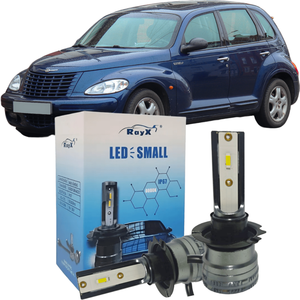 Kit Ultra LED Small 6000k 8400 Lumens Chrysler PT Cruiser 2001 à 2010 Farol Baixo RAYX