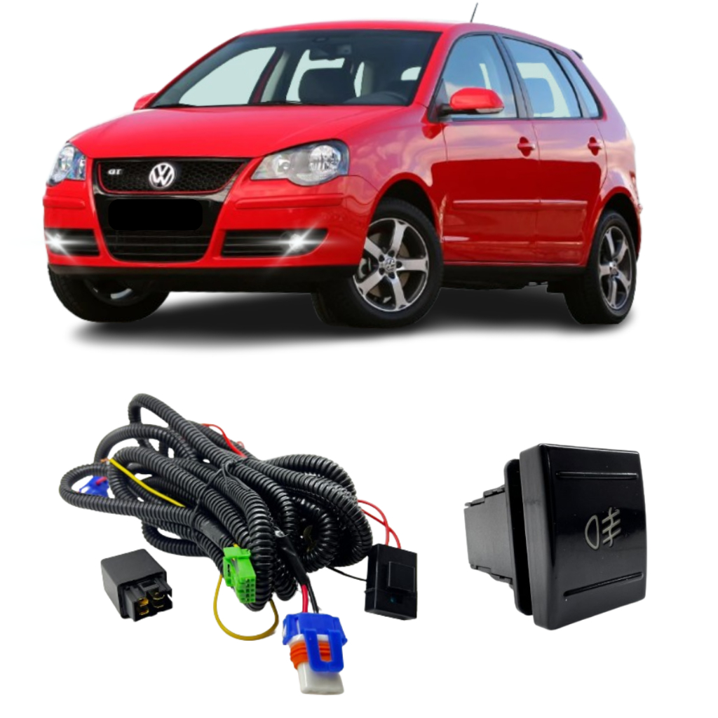 Kit Botao Chicote E Rele Do Polo 2007 a 2013 Quadrado em Oferta na Shopee