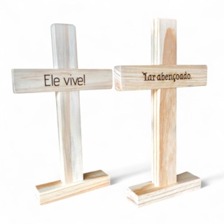 Crucifixo, cruz em madeira para decoração religiosa 20x12 Decoração páscoa em Oferta na Shopee