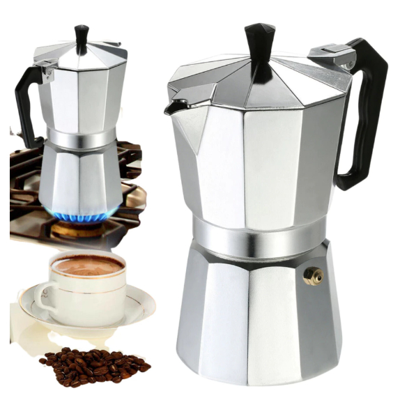 Imagem Cafeteira Italiana Moka 6/3 Xícaras De Alumínio