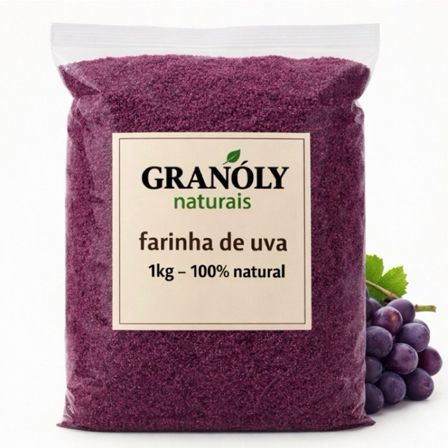 Farinha de Uva em Pó /Pré Treino Natural a Granel em Oferta na Shopee