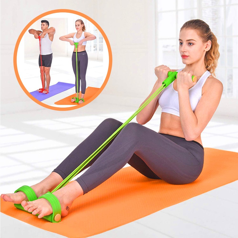 Elástico Extensor Acessório 2 Elásticos Exercícios Academia Yoga Pilates Ginástica Treino