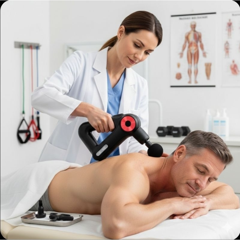 PISTOLA de  MASSAGEM - Muscular Elétrico Portatil Corporal 9 Níveis de intensidade - Bivolt (Cores Sortidas) massageador