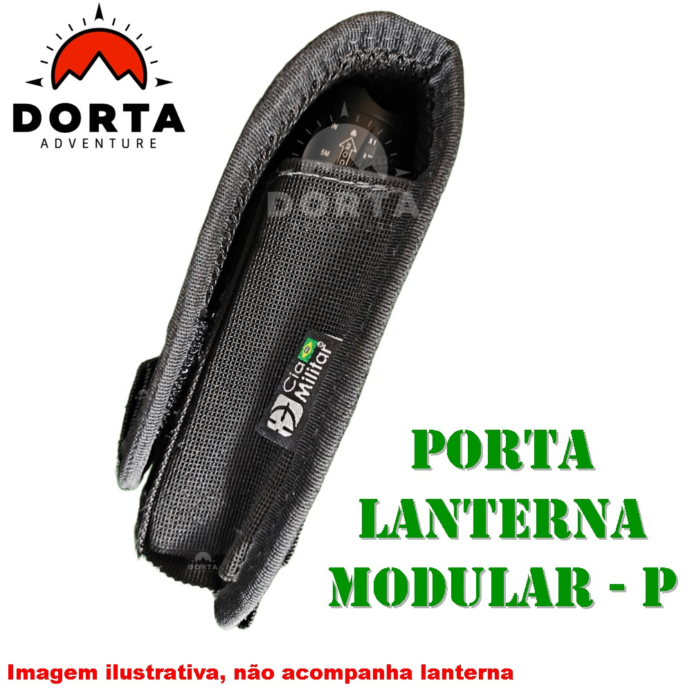 Bolso Porta lanterna LUXO modular molle para capa cinturão mochila padrão M.O.L.L.E.