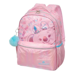 Mochila De Costas Escolar Lilica Ripilica Charming Rosa Com Pompom - Pacific