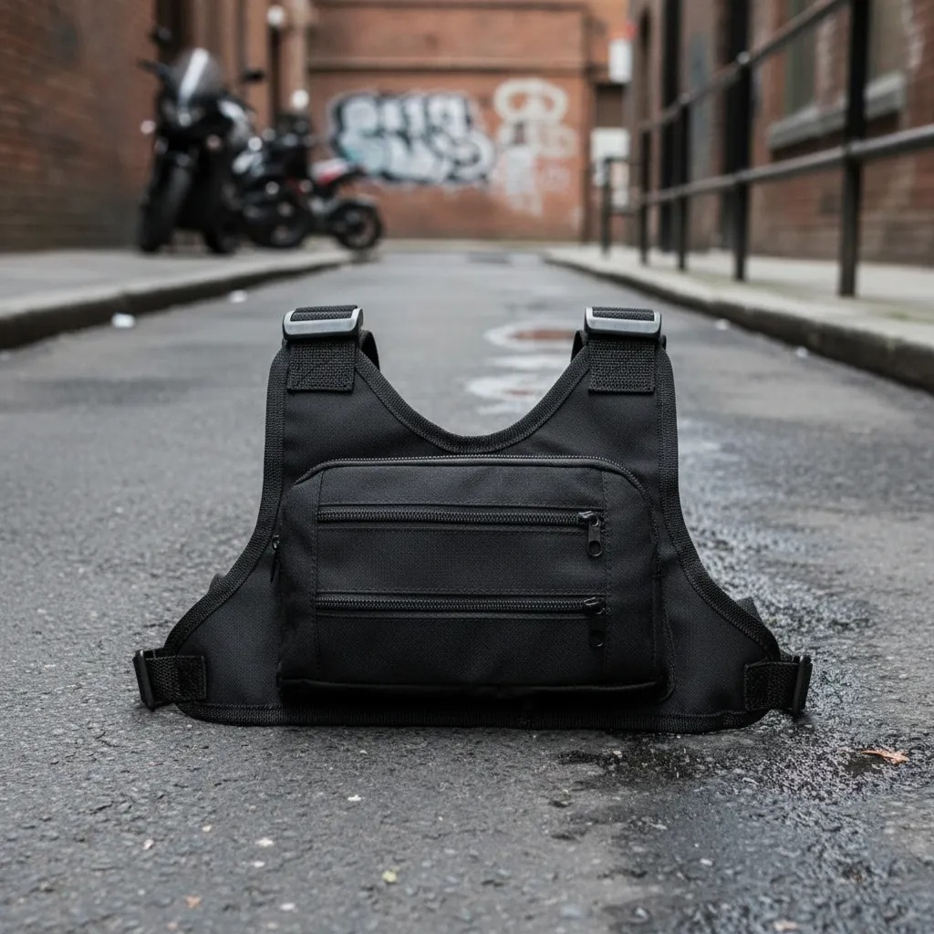 Bolsa De Peito pochete Motoboy Masculina Unissex Colete Sholder Bag Peitoral em Oferta na Shopee