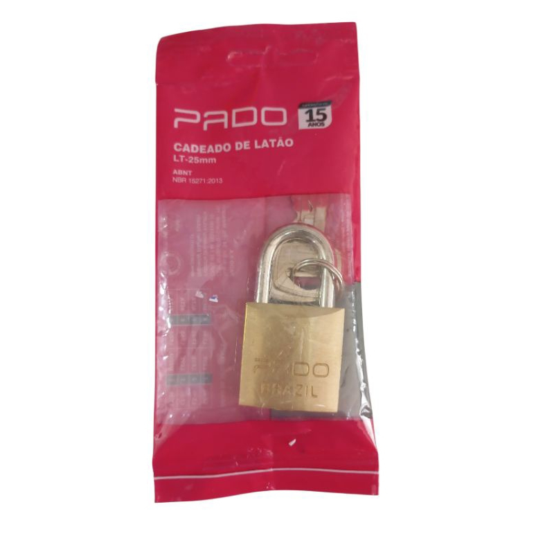 CADEADO DE LATÃO PADO 25MM