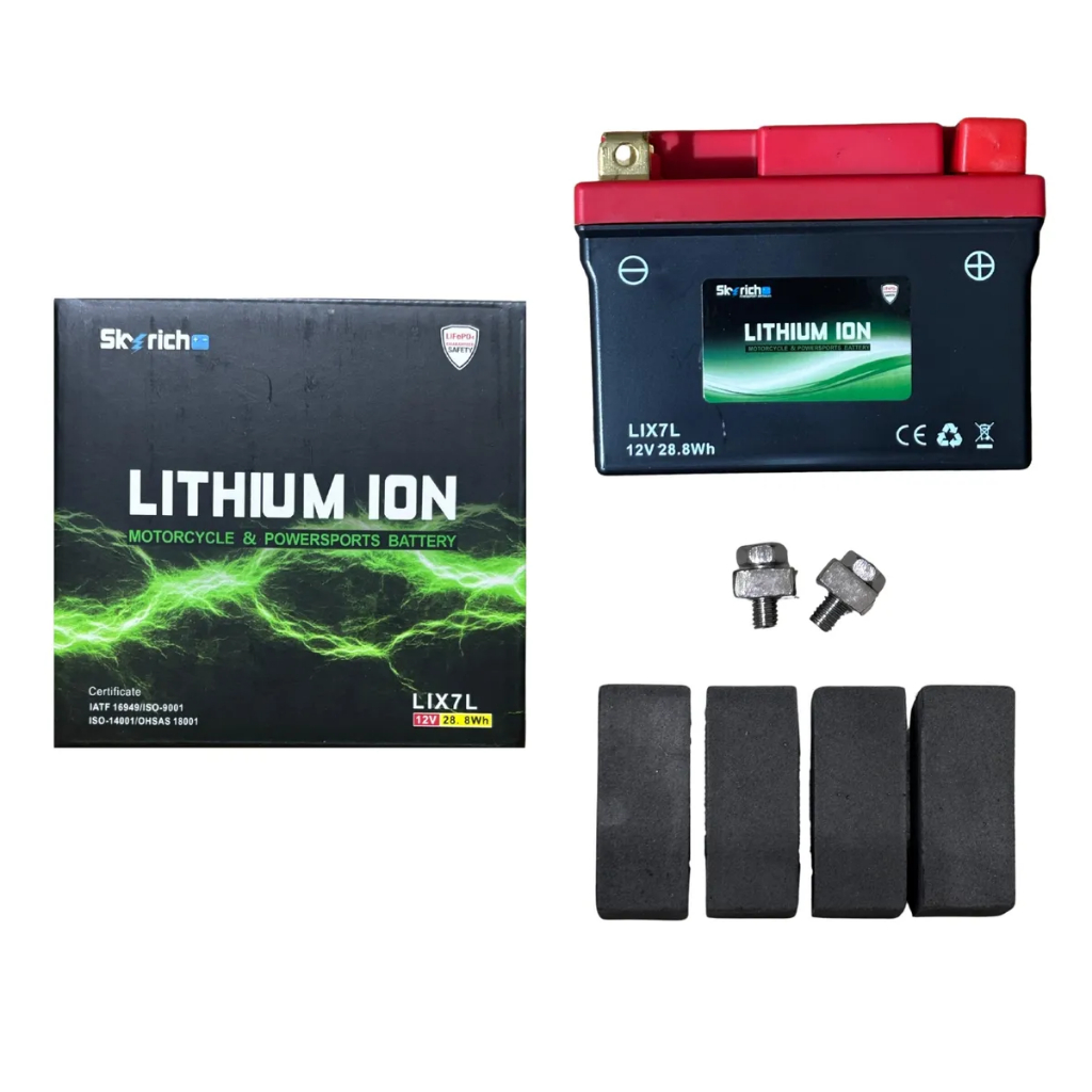 Bateria Litio Skyrich Lix7l Fazer250 Xre300 Nx400 Cbxcb250 em Oferta na Shopee