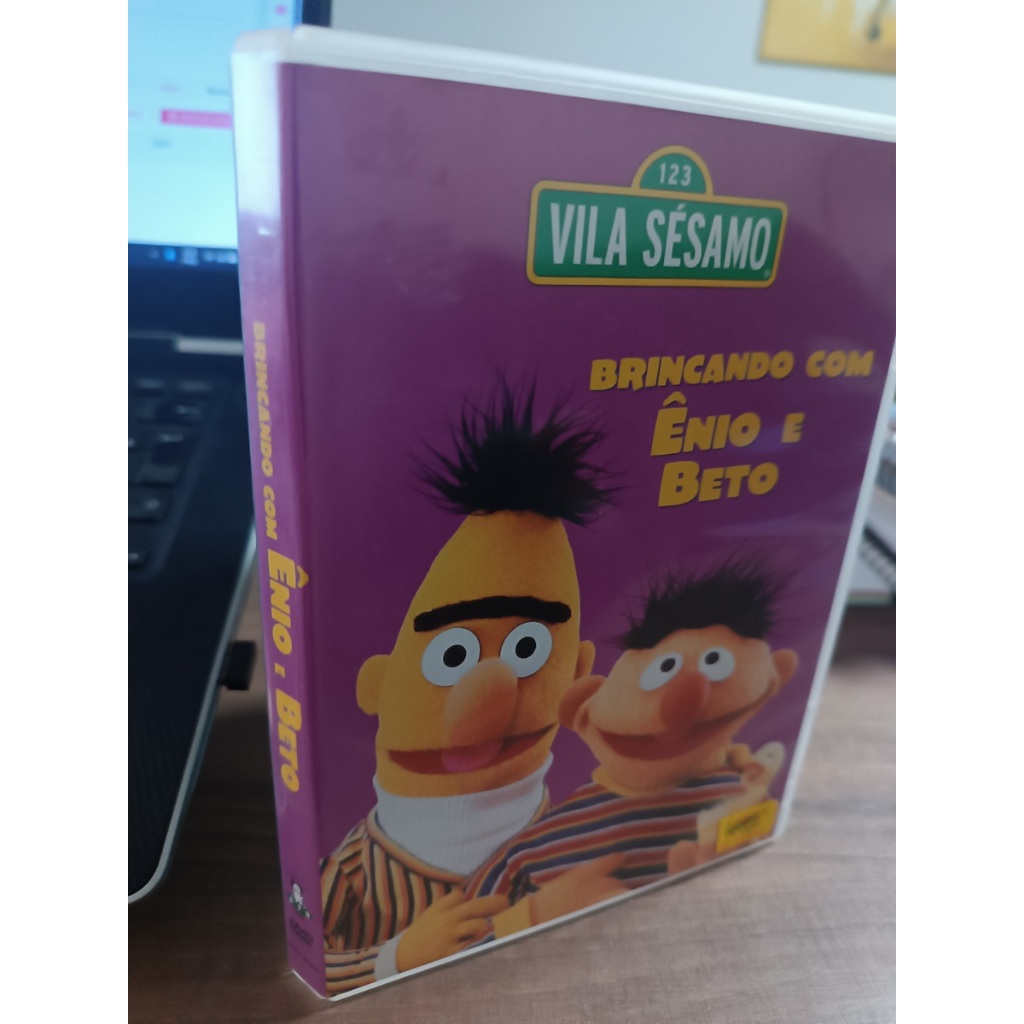 VILA SESAMO DVD 8 EPISODIOS ENIO E BETO ORIGINAL SEMINOVO
