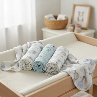 Kit Cueiro Fralda de Pano Soft Estampado 1,0x80 Papi Com 3 Un em Oferta na Shopee