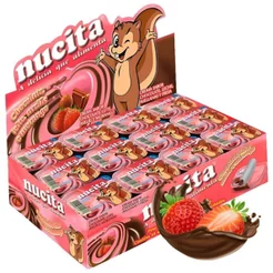 Creme Morango Com Chocolate 480g C/48 Unidades 10g - Nucita