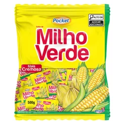 Balas Milho Verde Pocket Cremosa 500g Riclan