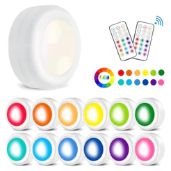Kit Luminaria Lampada Led Spot Sem Fio Controle Remoto