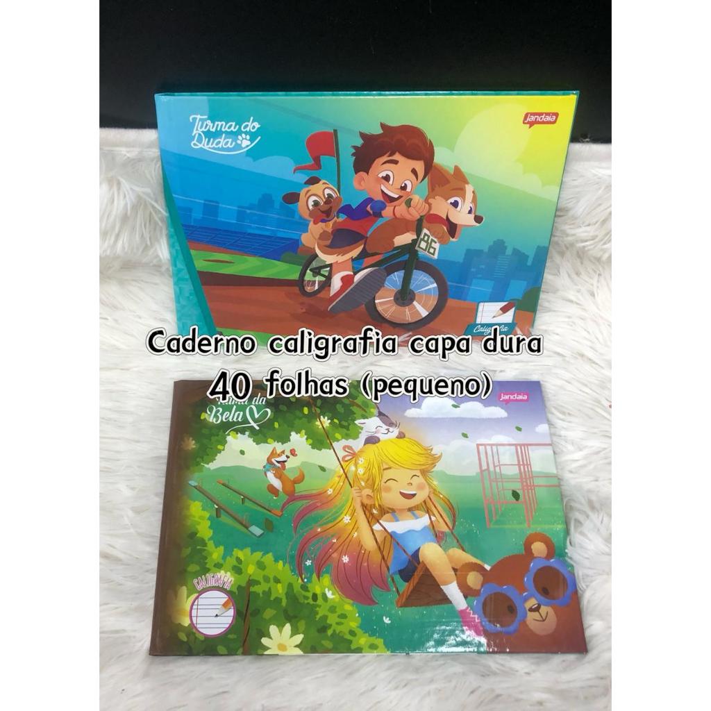 Caderno Caligrafia Pequeno 1/4 Capa Dura Turma Bela 40 Folhas Jandaia 2026..v em Oferta na Shopee