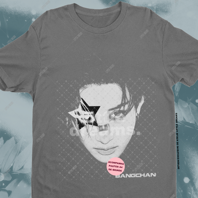 Camiseta SKZ Stray Kids Bang Chan - 100% ALGODÃO em Oferta na Shopee