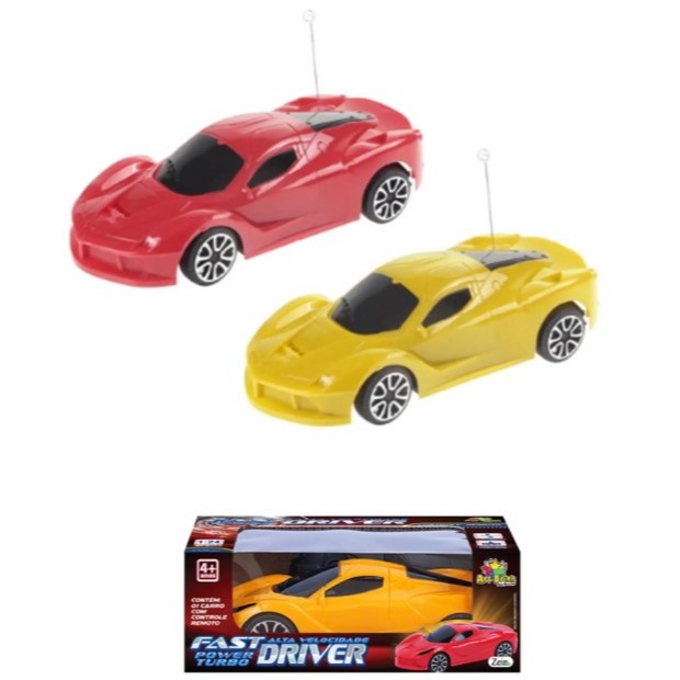 Carro controle remoto - Fast Driver vermelho - Artbrink