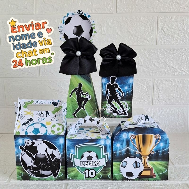 Kit festa personalizado Futebol lembrancinha personalizada para festa de aniversário tema Futebol
