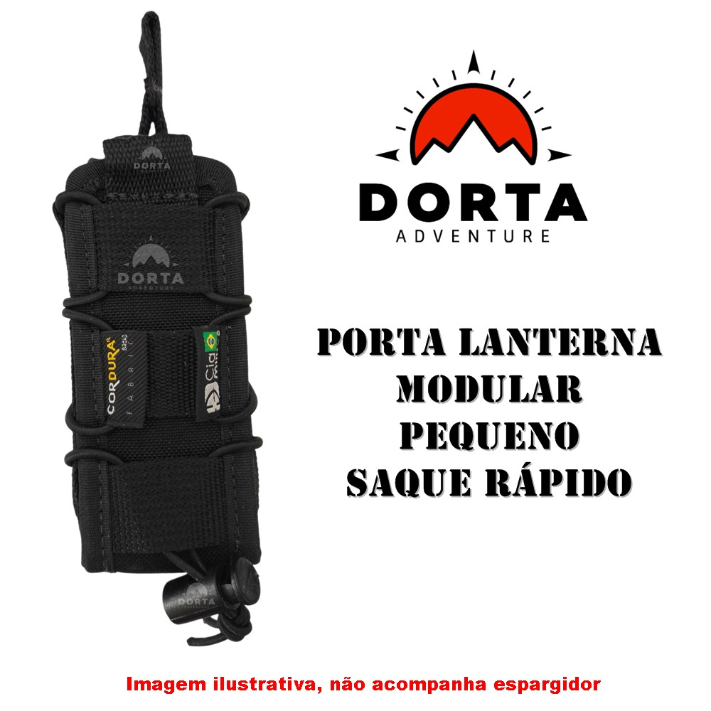Porta lanterna FAST em cordura molle modular para capas, cinturão, mochila M.O.L.L.E.