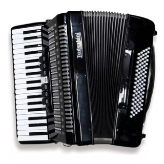 Acordeon Sanfona Gaita 80 Baixos 7 Registro c/NF-e + Caixa Case e correias