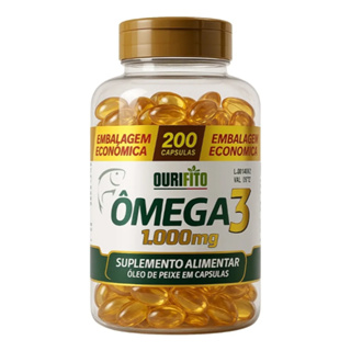 Ômega 3 Ourifito 1000mg 200 Cápsulas em Oferta na Shopee