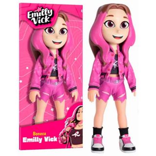 Boneca Emily Vick Turma dos Rosa | Presente Infantil Original Baby Brinq em Oferta na Shopee