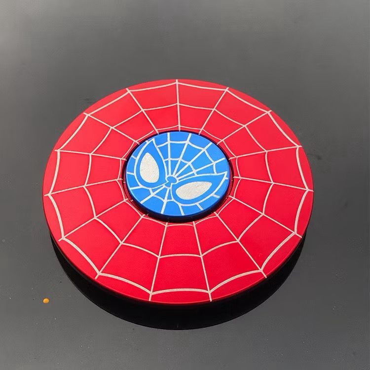 Giroscópio Redondo Homem Arranha, Fingertip Gyro Shield, Liga Giroscópio Spinner Brinquedo De Descompressão, Alumínio