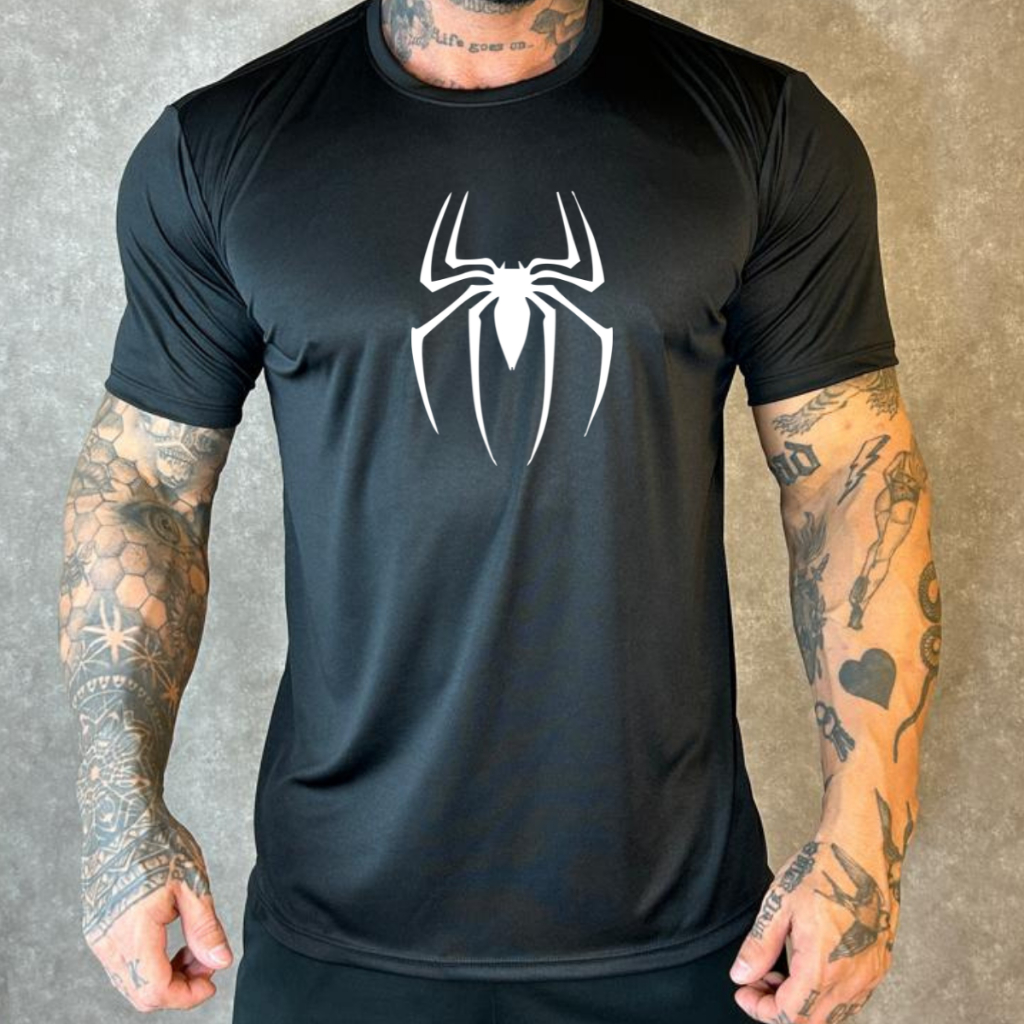 Camiseta Homem Aranha Dry Fit Spiderman Proteção UV 50+