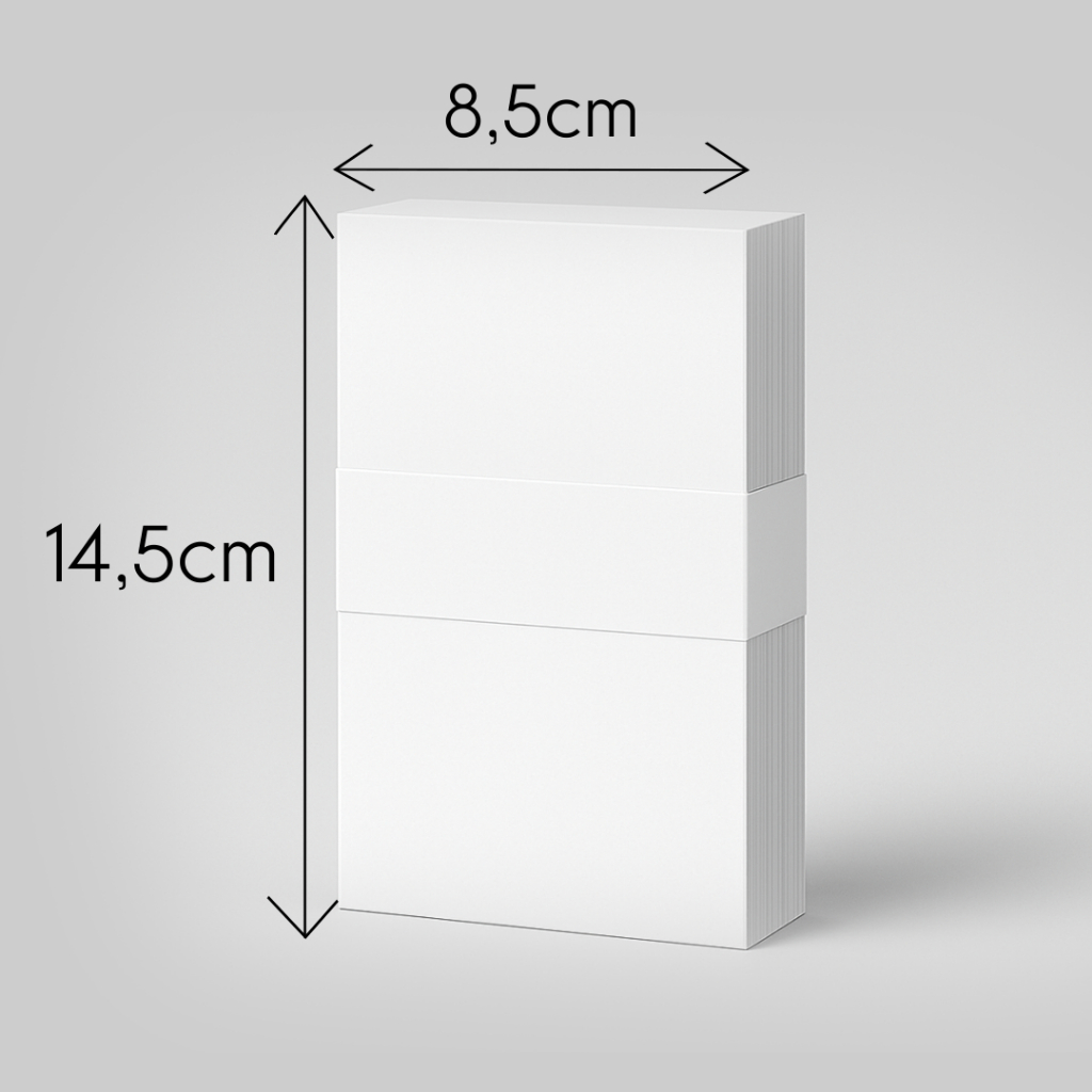 TAGS CARTELA | 500 UNIDADES EMBALAGEM PAPELETA 8 POR 14,5 -  PAPEL DUPLEX 300G, IDEAL PARA EXPOR  FAIXA DE BEBÊ