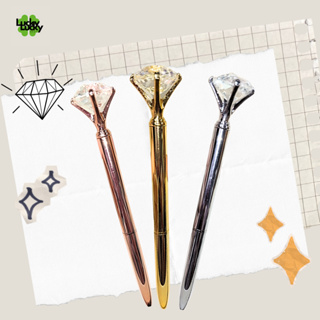 1/3 peças Caneta esferográfica Diamente cristal brilhante Luxo de Metal 1,0mm em Oferta na Shopee
