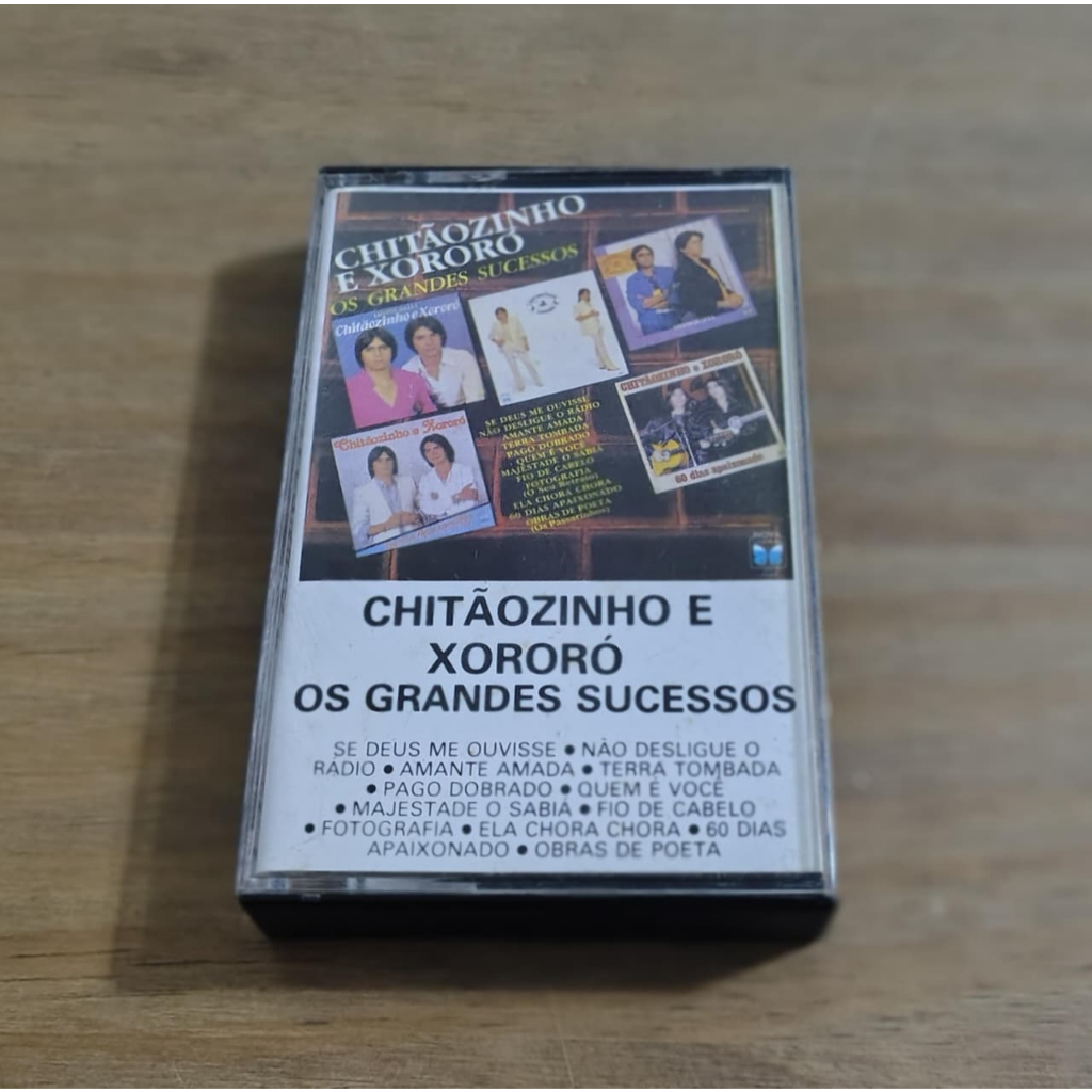 FITA CASSETE-CHITÃOZINHO & XORORÓ- OS GRANDES SUCESSOS