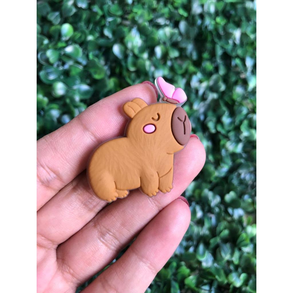 Pin Botton Charm para Babuche/Croc - Unitário  - Capivara