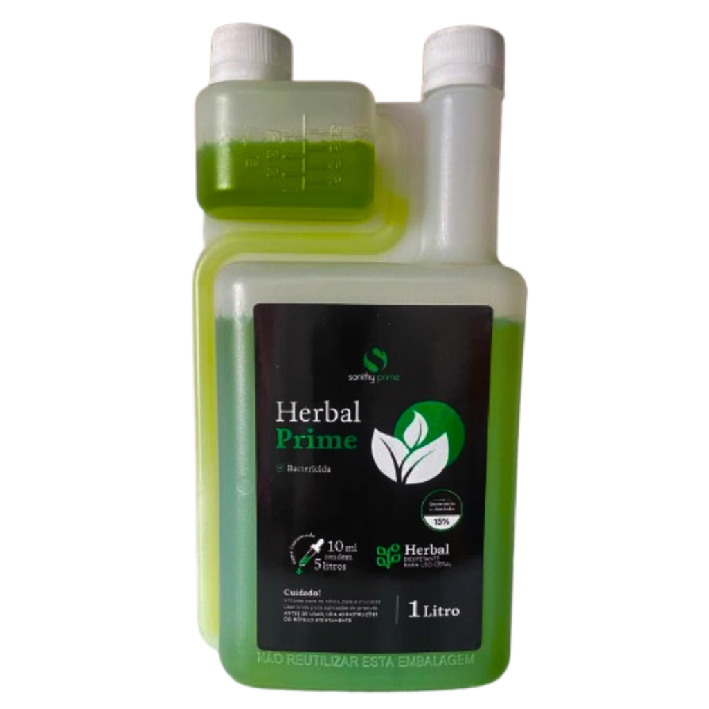 Desinfetante  Herbal prime Sanithy, limpeza profunda, bactericida, fungicida, sanitizante 1 litro