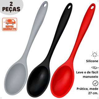 Kit 2 Colher de Silicone para Arroz Grande, entre os melhores utensílios para cozinha em Oferta na Shopee