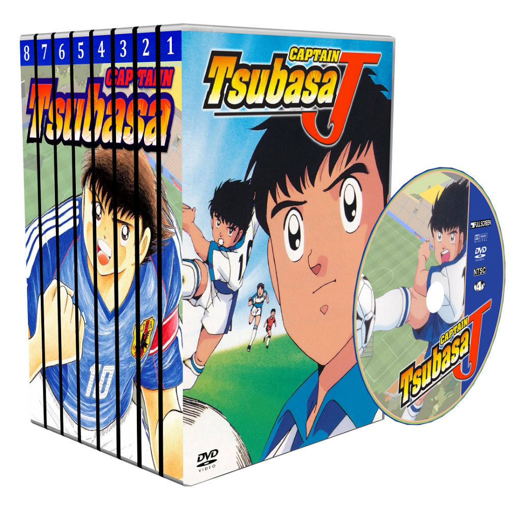 DVD coleção desenho Super Campeões J + Road to 2002 + Captain Tsubasa 2018 - Todas as 3 coleções completas em DVD